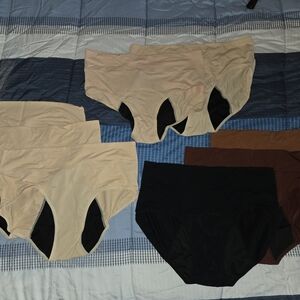 Women's High-Waist Panties - Black, Brown, Tan